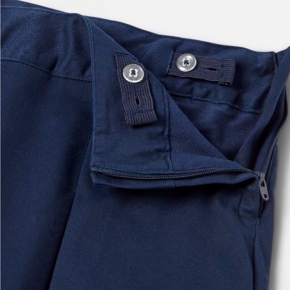 Girl's Pleated Twill Uniform Skorts by Cat & Jack. Size 10 Navy - Picture 2 of 2